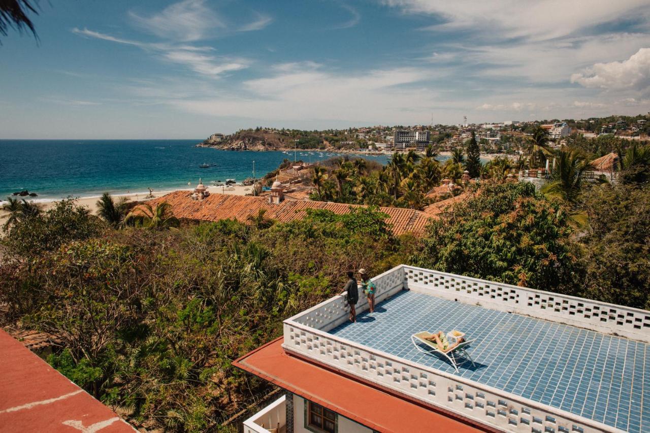 Хостел Tabachin Del Puerto Brisas de Zicatela Экстерьер фото